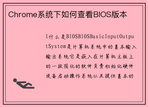 Chrome系统下如何查看BIOS版本